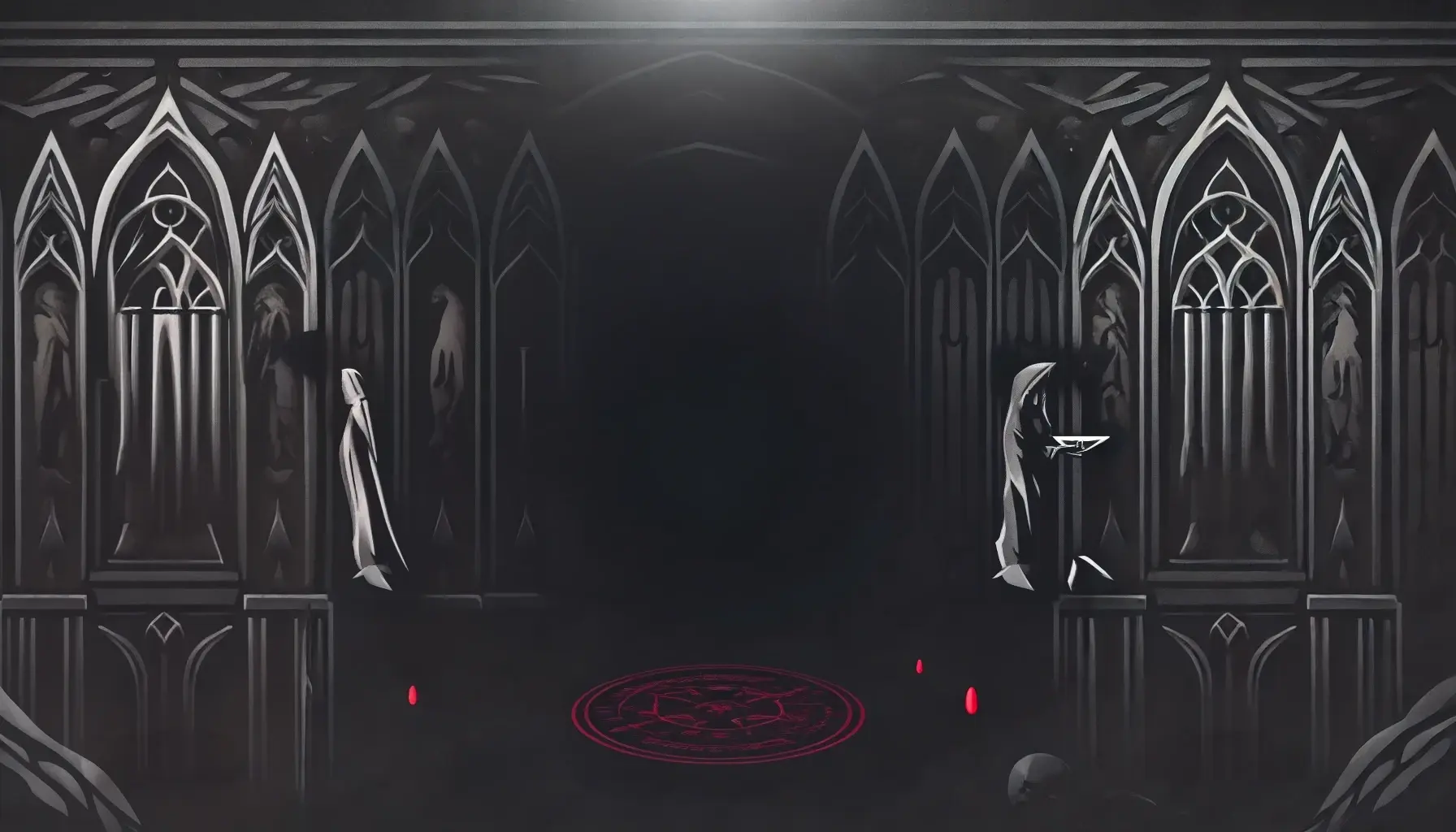 V Rising hero banner showing a vampire castle